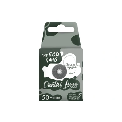 Afbeelding van The Eco Gang Flosdraad 50 m Houtskool