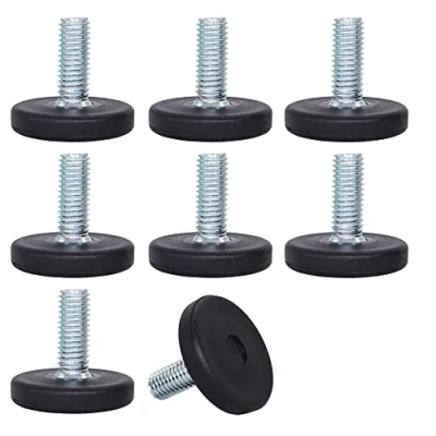 Afbeelding van SKIR&#039;CO 8 stuks, meubelstelpoten M8 x 20 mm, verstelbare metalen ronde poten, schroefdraad stuurpen, Leveler Glide Foot