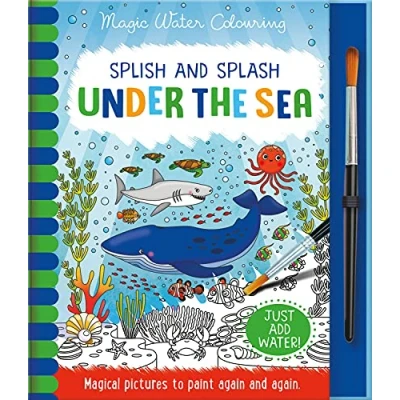 Afbeelding van Splish and Splash Under the Sea, Mess Free Activity Book (Magic Water Colouring)