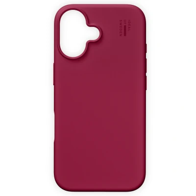 Afbeelding van Apple iPhone 16 Hoesje Kunststof iDeal of Sweden Backcover/Hardcase Donkerrood Telefoonhoesje Shockproof/Valbescherming
