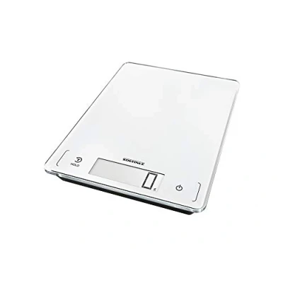 Afbeelding van Soehnle Page Profi 300 digitale keukenweegschaal, wit, weegt tot 20 kg, huishoudelijke weegschaal met sensoraanraking, elektronische incl. batterijen, verlicht LCD display