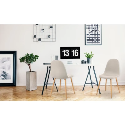 Afbeelding van Set van 4 Scandinavische stoelen Gao Stof Beige Menzzo
