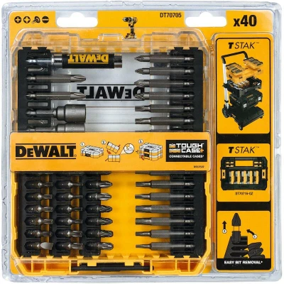 Afbeelding van DeWalt Accessoires DT70705 QZ 40 delige bitset PZ/PH/Torx In Casette