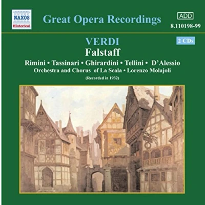 Afbeelding van Orchestra And Chorus Of La Scala Milan, Lorenzo Molajoli Verdi: Falstaff (2 CD)