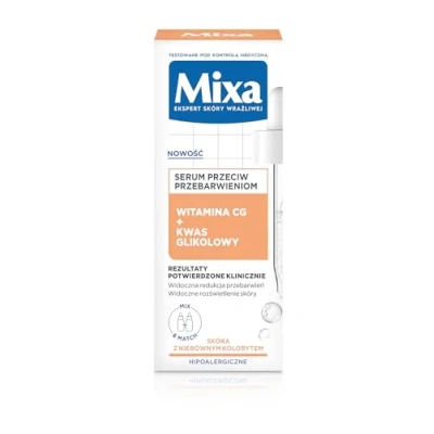 Afbeelding van Mixa Vitamine CG + glycolzuur gezichtsserum tegen verkleuring