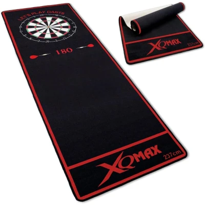 Afbeelding van XQ Max Carpet Dartmat Black Red 237x80