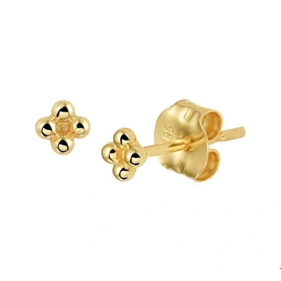 Afbeelding van Trendjuwelier huiscollectie Oorknoppen Bolletjes Geelgoud glanzend