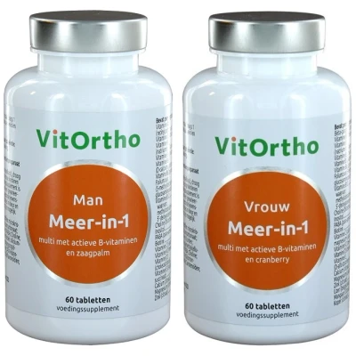 Afbeelding van VitOrtho Meer in 1 Man &amp; Vrouw Tabletten 2x60st