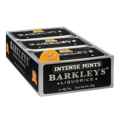 Afbeelding van Barkleys Classic Mints Liquorice, verpakking van 6 (6 x 50 g)