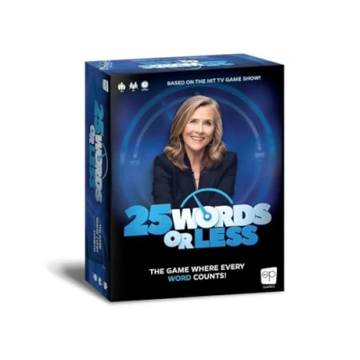 Afbeelding van The OP USAopoly 25 Words or Less Het bordspel waarbij elk woord telt Snel woordspel Voor vrienden en familie Leeftijd 10+ 4+ spelers Engels
