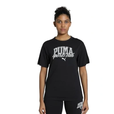 Afbeelding van Puma Class Relaxed TEE Tshirt print, Dames, Maat: Large, Black