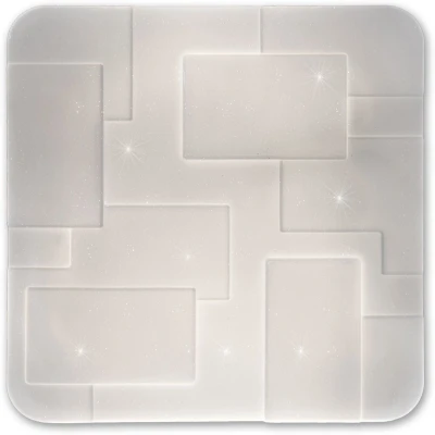 Afbeelding van näve Led plafondlamp LUXOR Kristaleffect, dimbaar, CCT, nachtlicht /geheugenfunctie,afstandsbediening