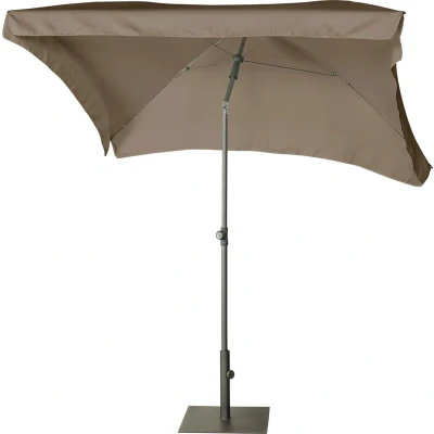 Afbeelding van Stokparasol Platinum Aruba Volant Taupe (200 x 130 cm)