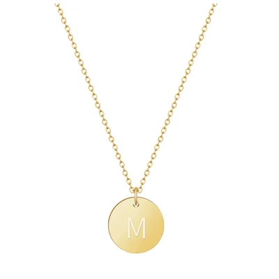 Afbeelding van Letters Ketting Goud I Gouden Dames met 18 Karaat Plating voor Vrouwen Hanger in (M)