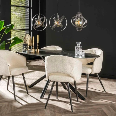 Afbeelding van Fraaai Alvito ovale eettafel 180 cm Keramiek