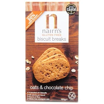 Afbeelding van Nairns Biscuit breaks oat &amp; chocolate chip 160 g