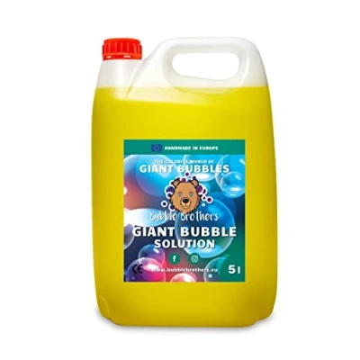 Afbeelding van Bubble Brothers Bellenblaasvloeistof 5 liter voor reuzenzeepbellen normale zeepbellen navulfles onafscheurbare XXL bubbels zeepbellenwater Giant Bubbles zeepbellenoplossing