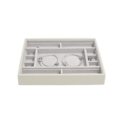Afbeelding van Stackers Oatmeal Classic Medium sieradendoosje 2 gewatteerde bedellaag