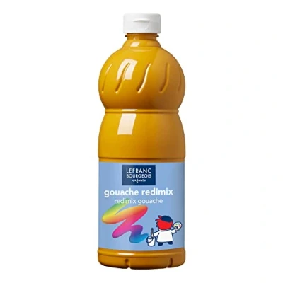 Afbeelding van L&amp;B Plakkaatverf Redimix Yellow Ochre 1L