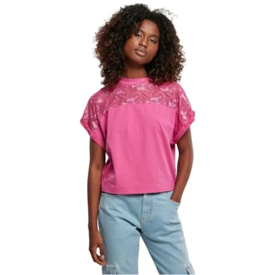 Afbeelding van Urban Classics Tshirt print, Dames, Maat: Small, Brightviolet