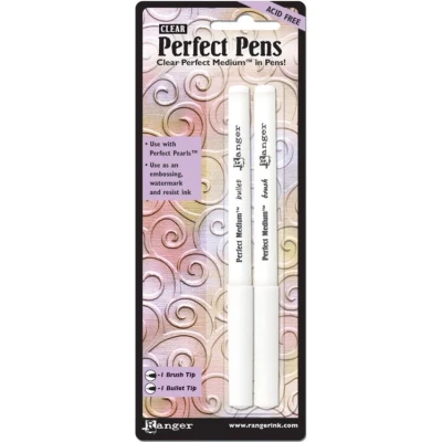 Afbeelding van Ranger Perfect Pens Brush &amp; Bullet Tip Clear (2pcs) (PPP18308)