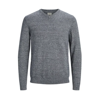 Afbeelding van JACK &amp; JONES ESSENTIALS trui JJEBASIC grijsblauw