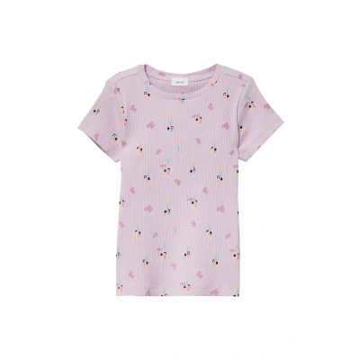 Afbeelding van s.Oliver Elastisches Tshirt print voor kinderen, Maat: 92/98, Flieder