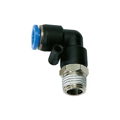 Afbeelding van PERSLUCHT KNIE SWIVEL (16X14)MM X 1/2&quot; UITW KUNSTSTOF KLEM