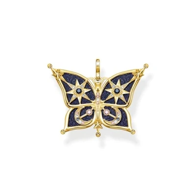 Afbeelding van Thomas Sabo Hanger 925 sterling zilver gekleurde edelsteen One Size Goud 32019561