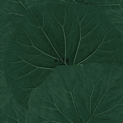 Afbeelding van Leen Bakker ESTAhome Behang Grote Bladeren Emerald Groen 0.53 X 10.05 M Vlies