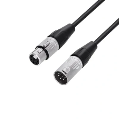 Afbeelding van Adam Hall Cables 4 STAR DGH 5 0500 DMX kabel Rean polige XLR pins bezet m