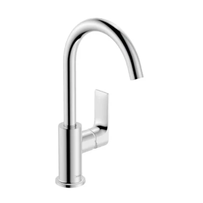 Afbeelding van Hansgrohe rebris e eengreeps wastafelmengkraan 210 met draaibare uitloop en pop up trekwaste chroom 72576000