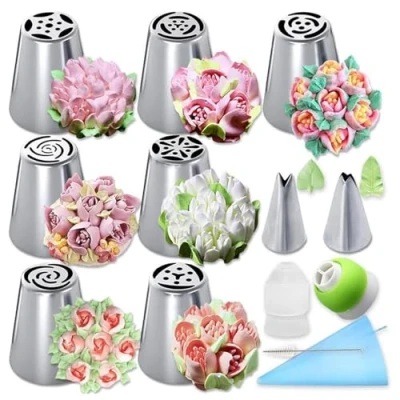 Afbeelding van Cake Decorating Kit, Piping Bags and Tips Set reusable, Decor Tips, Baking Tool Set, Kit for Decorating, Supplies (13PCS)