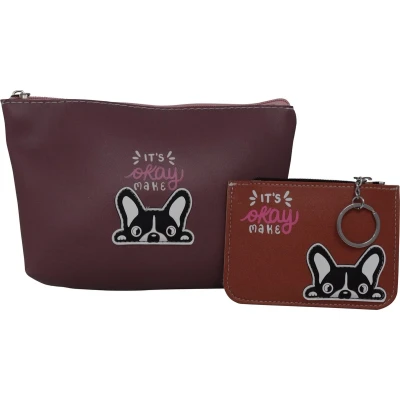 Afbeelding van Jessidress Make up Tasje Toilettasje Meiden Etui Bruin