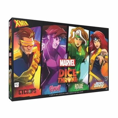 Afbeelding van Marvel X Men Dice Throne Box 2, 4 Hero Featuring Cyclops, Jean Grey, Gambit &amp; Rogue, Competitive Board Game, Stand Alone Cross Compatible with All Heroes, Officially Licensed