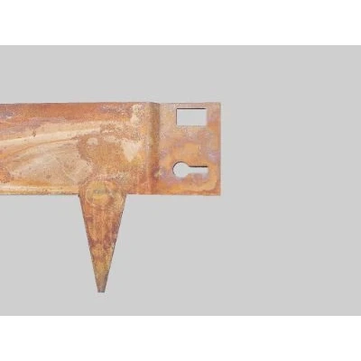 Afbeelding van Cortenstaal kantopsluiting borderrand, 106x40cm