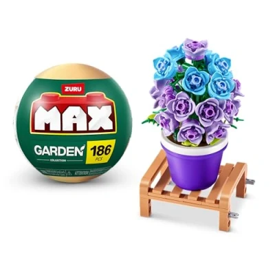 Afbeelding van MAX Premium Garden Pot Plants Building Bricks Collection (tot 233 stuks, 6 om te verzamelen). (Bellbloem, 1 capsule)