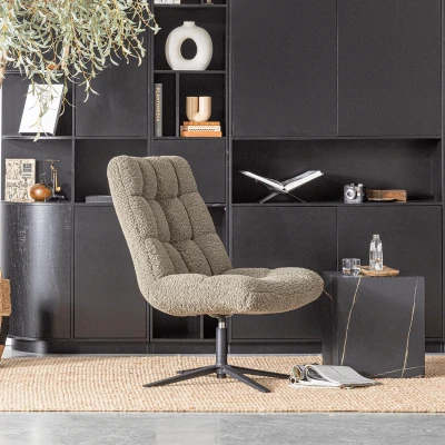 Afbeelding van Woood Draaifauteuil Job Groen