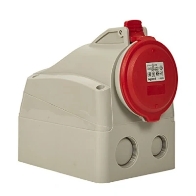 Afbeelding van Legrand cee opbouw contactdoos 400v 32a 4p a ip44 p17 tempra pro 555259