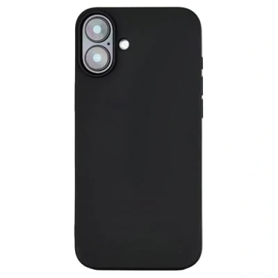 Afbeelding van JT Berlin BackCase Pankow Soft siliconen hoes compatibel met Apple iPhone 16 (flexibele TPU cover, draadloos opladen compatibele beschermhoes, versterkte hoeken) zwart