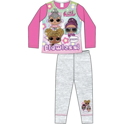 Afbeelding van L.O.L. Surprise! pyjama grijs met roze LOL Surprise pyama maat 110/116