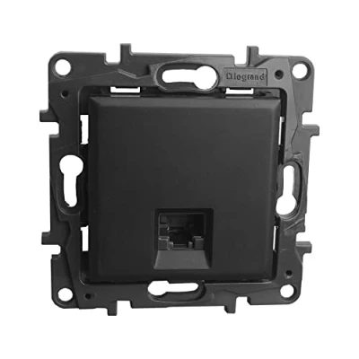 Afbeelding van RJ45 computercontactdoos Legrand Niloe Step zwart