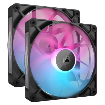 Afbeelding van Corsair iCUE LINK RX140 RGB 140mm PWM Fan Starter Kit Black