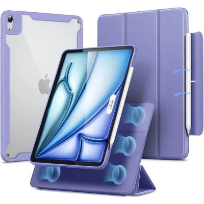 Afbeelding van ESR Rebound Hybrid 360 Hoes Geschikt voor Apple iPad Air 11 (2024) Book Case Paars