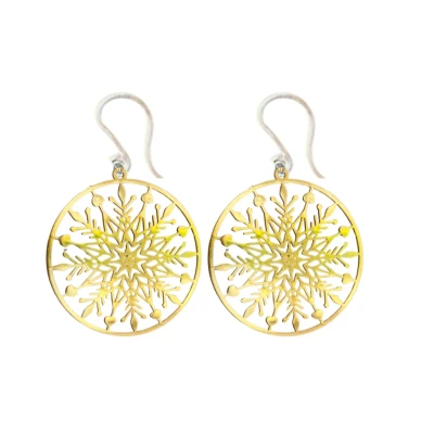 Afbeelding van Allergievrij goudkleurig filigraan kerst Charme Bijoux
