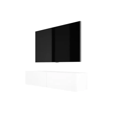 Afbeelding van 3E 3xE living.com Hangende tv kast (Breedte: 140 x 200 cm. Hoogte: 34 Diepte: 32 cm), lowboard, kast, mat wit.