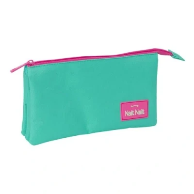 Afbeelding van Pennenetui met 3 vakken Nait Verde mint 22 x 12 cm