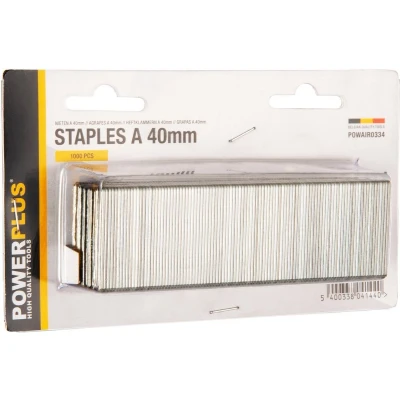 Afbeelding van Powerplus POWAIR0334 Nieten Voor nietmachine tacker Type A 40mm 1000stuks