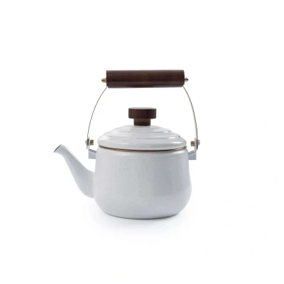 Afbeelding van Barebones Enamel Theepot Egg Shell