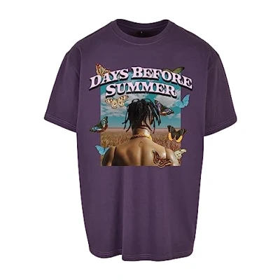 Afbeelding van Upscale by Mister Tee Unisex DAYS Before Summer Tshirt print, Heren, Maat: Small, Purplenight